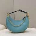 Fendi 8BR798 Fendigraphy Small 80056M Blue leather Bag - Default Title - View 1