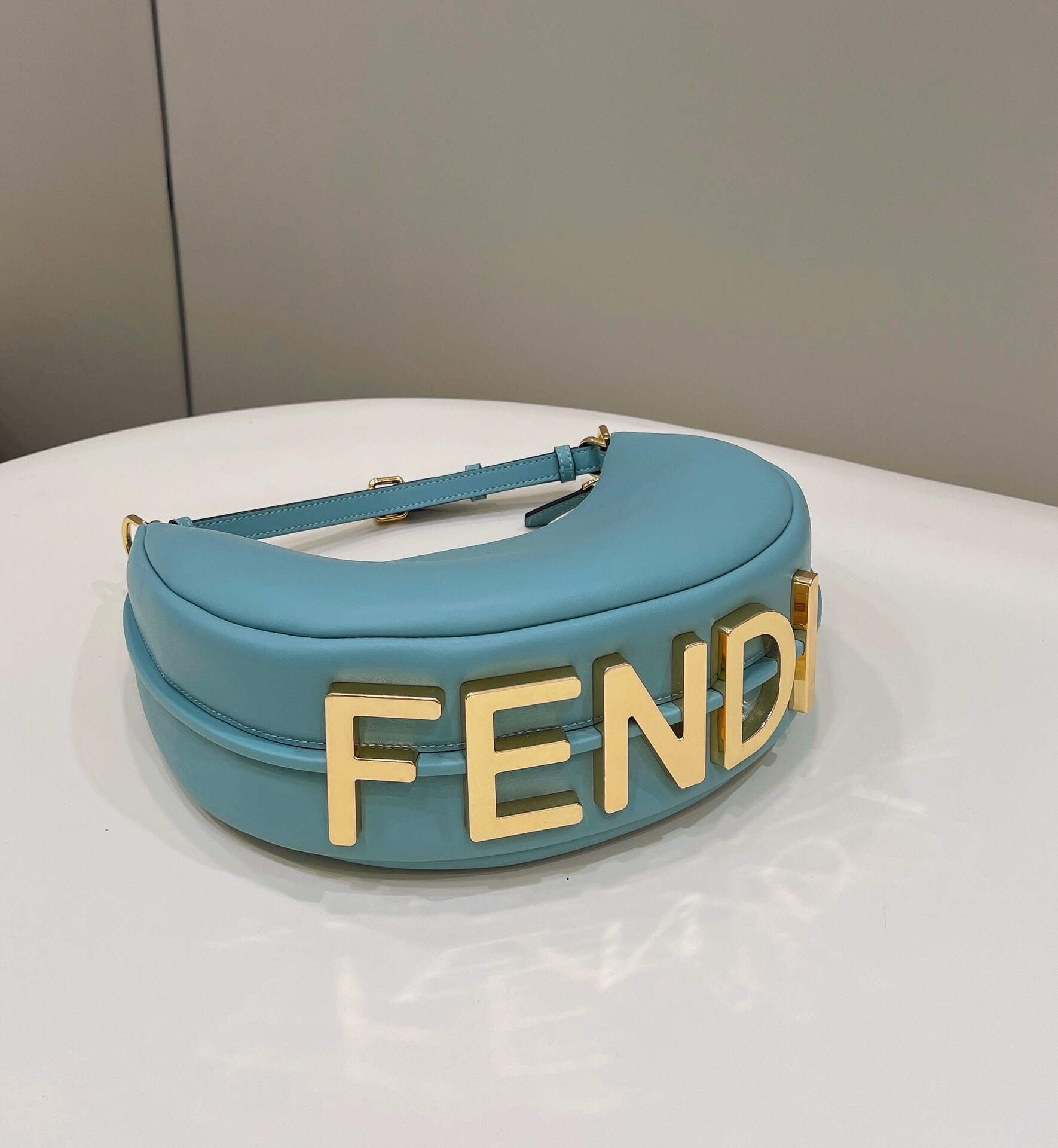 Fendi 8BR798 Fendigraphy Small 80056M Blue leather Bag - Default Title - View 4