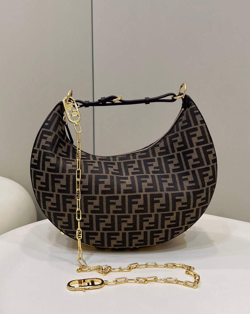 Fendi 8BR798 Fendigraphy Medium 80056L Brown leather Bag - Default Title - View 2