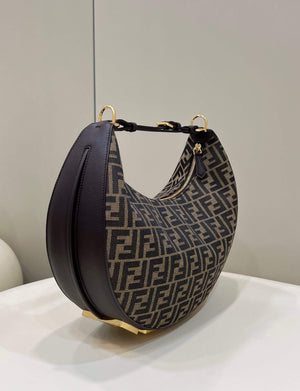 Fendi 8BR798 Fendigraphy Medium 80056L Brown leather Bag - Default Title - View 4