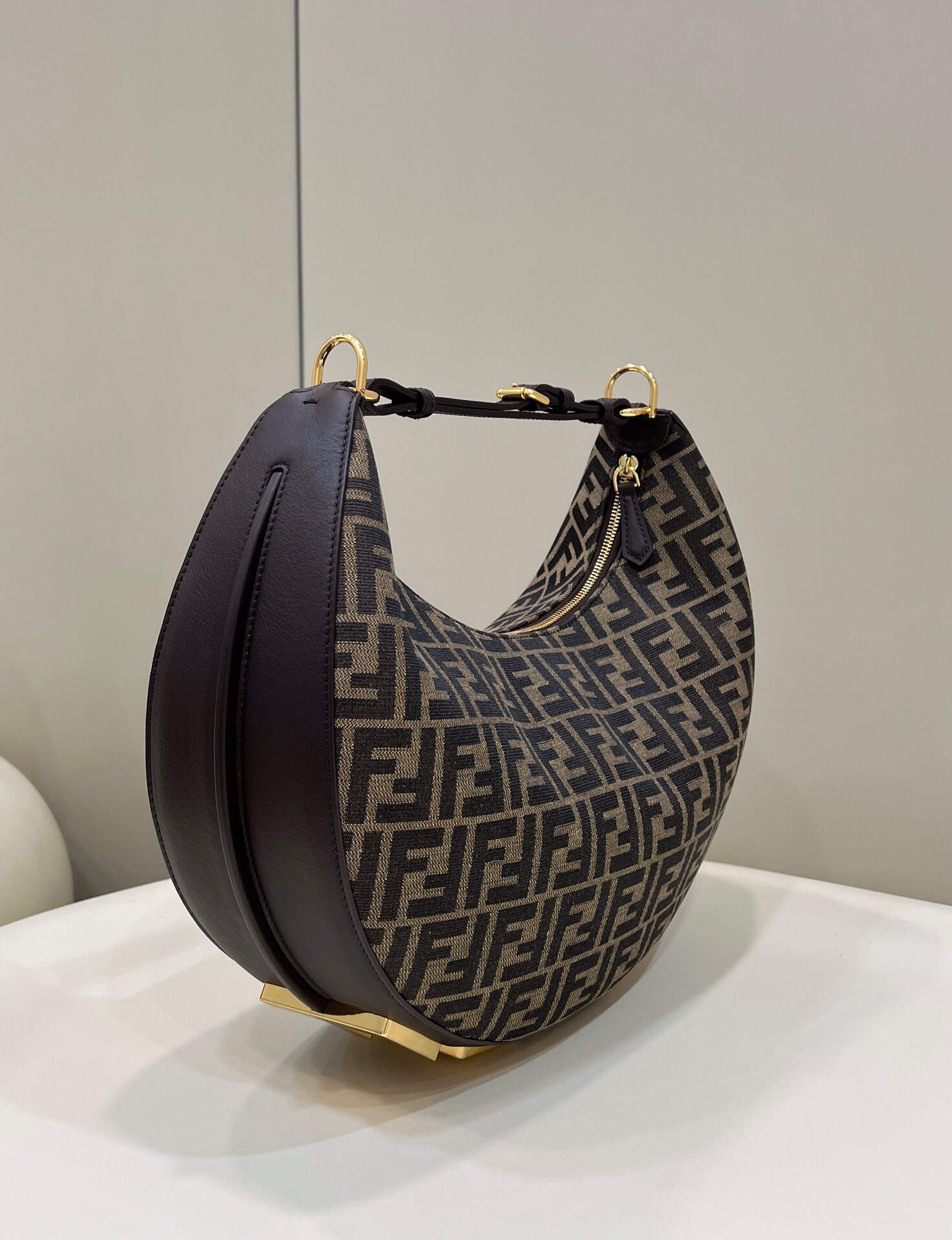 Fendi 8BR798 Fendigraphy Medium 80056L Brown leather Bag