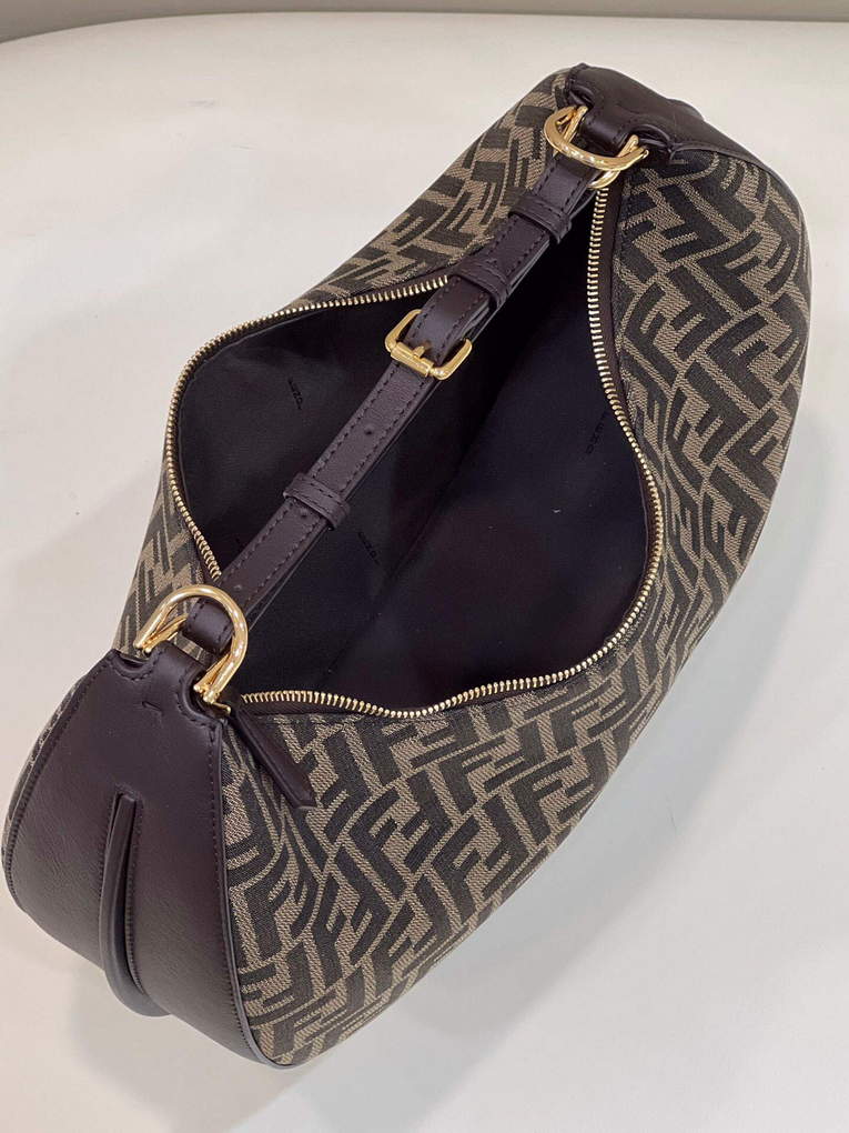 Fendi 8BR798 Fendigraphy Medium 80056L Brown leather Bag