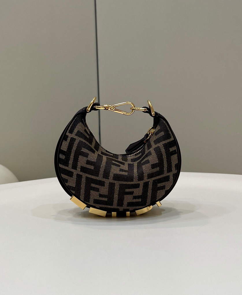 Fendi 8BR798 Fendigraphy Small 80056M coffee leather Bag