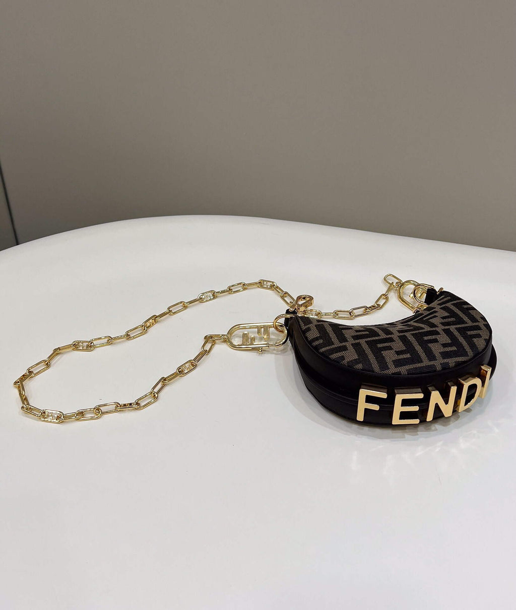 Fendi 8BR798 Fendigraphy Small 80056M coffee leather Bag
