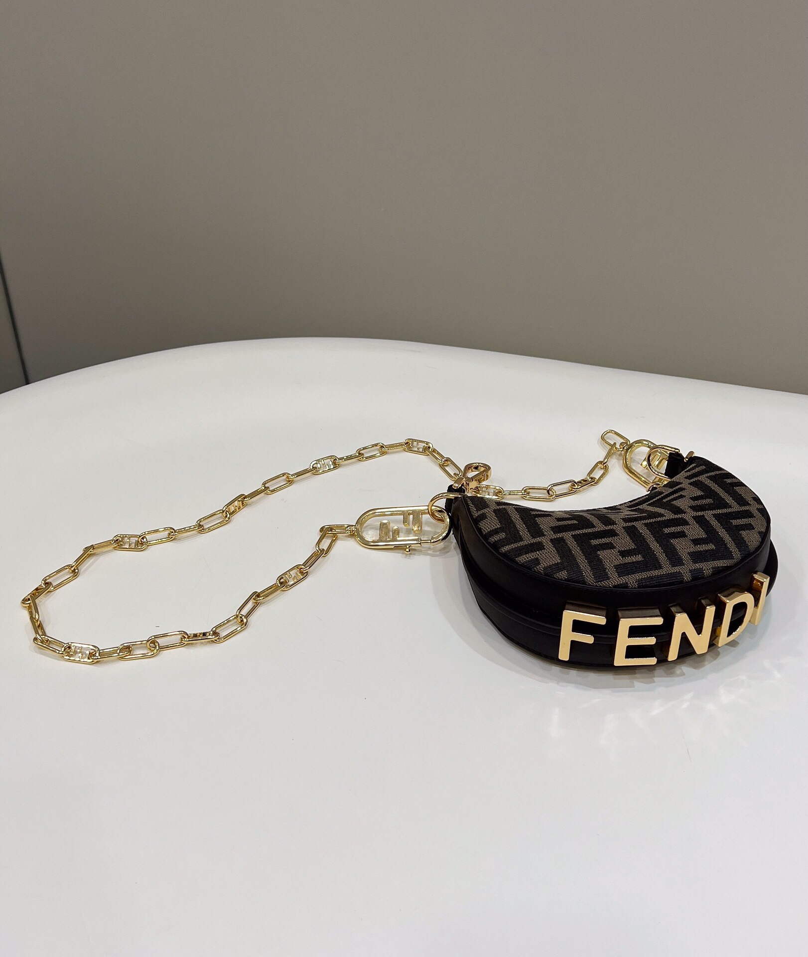 Fendi 8BR798 Fendigraphy Small 80056M coffee leather Bag