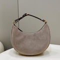 Fendi 8BR798 Fendigraphy Small 80056M Khaki Sheep Gold leather Bag - Default Title - View 1