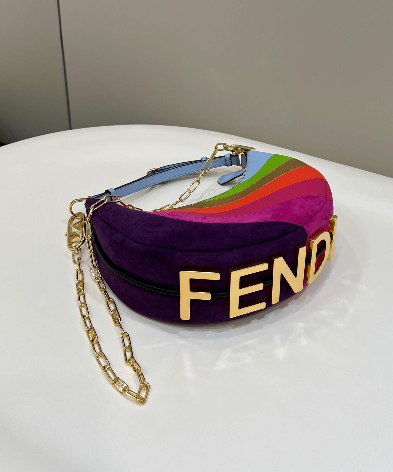 Fendi 8BR798 Fendigraphy Small 80056M Multicolor leather Bag - Default Title - View 2