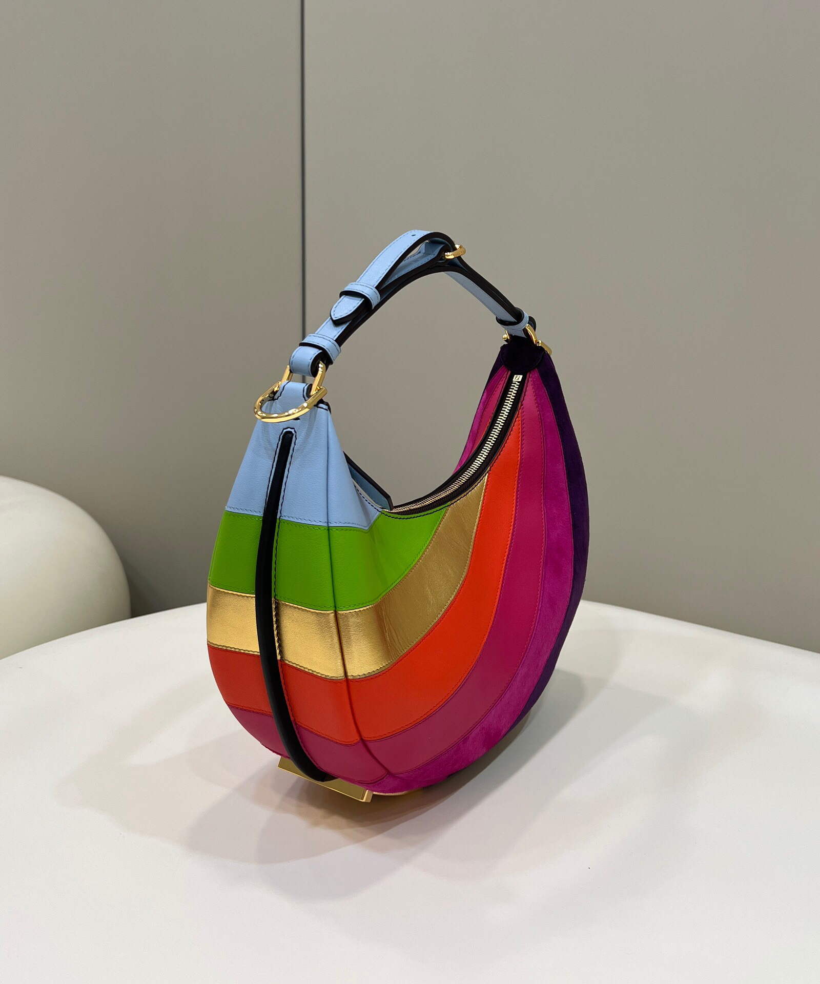 Fendi 8BR798 Fendigraphy Small 80056M Multicolor leather Bag - Default Title - View 3