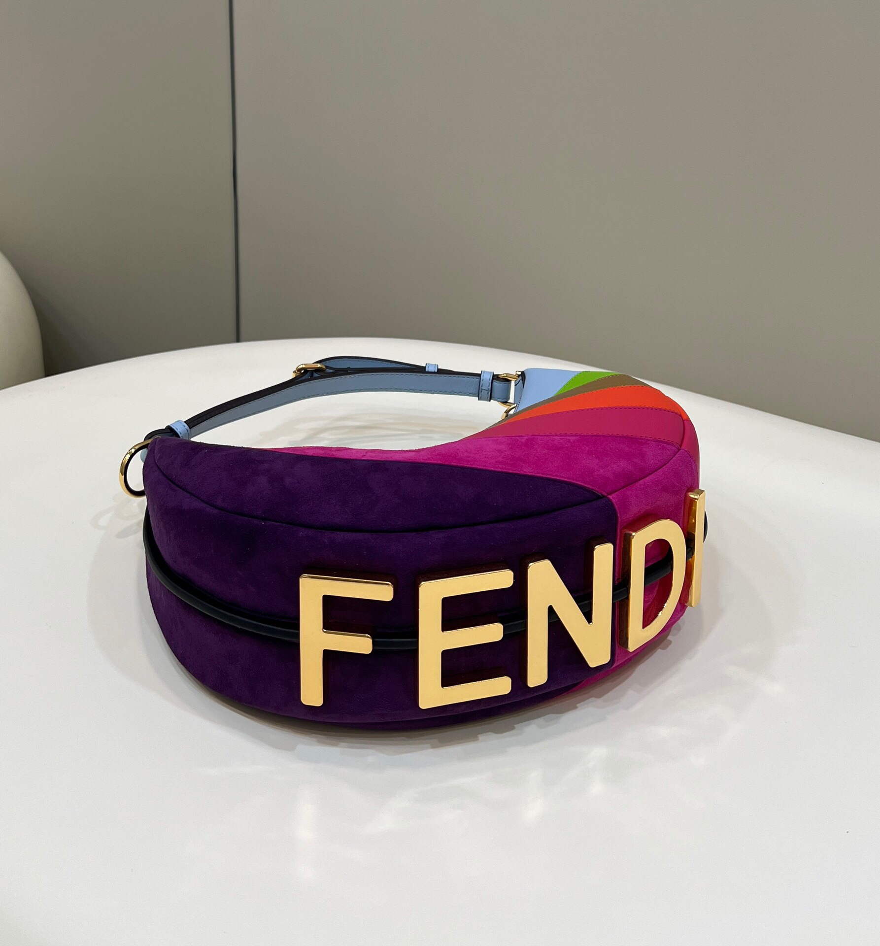 Fendi 8BR798 Fendigraphy Small 80056M Multicolor leather Bag