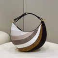 Fendi 8BR798 Fendigraphy Small 80056M wihte and Grey Multicolor leather Bag - Default Title - View 1
