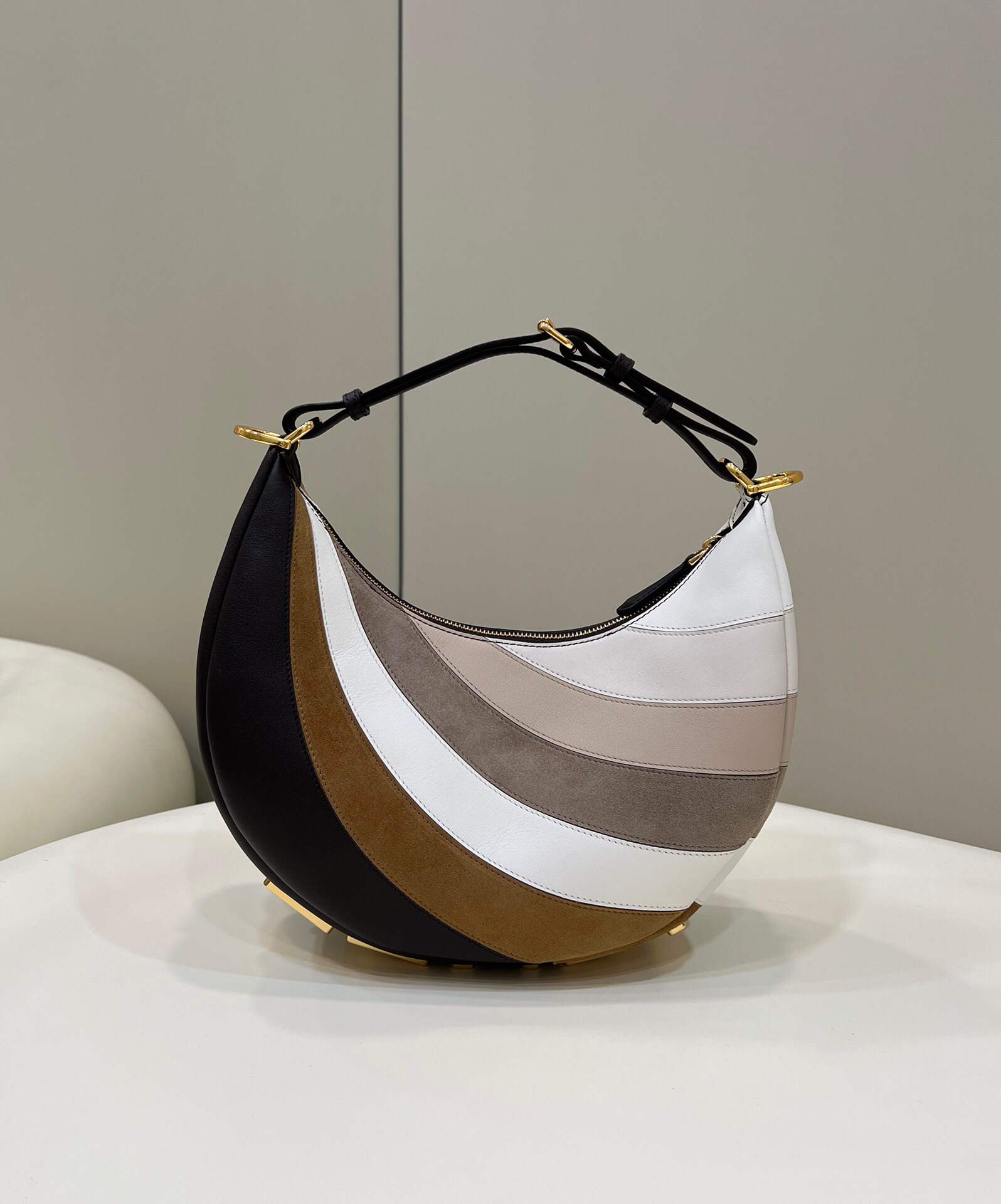 Fendi 8BR798 Fendigraphy Small 80056M wihte and Grey Multicolor leather Bag - Default Title - View 2
