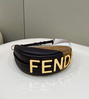 Fendi 8BR798 Fendigraphy Small 80056M wihte and Grey Multicolor leather Bag - Default Title - View 3