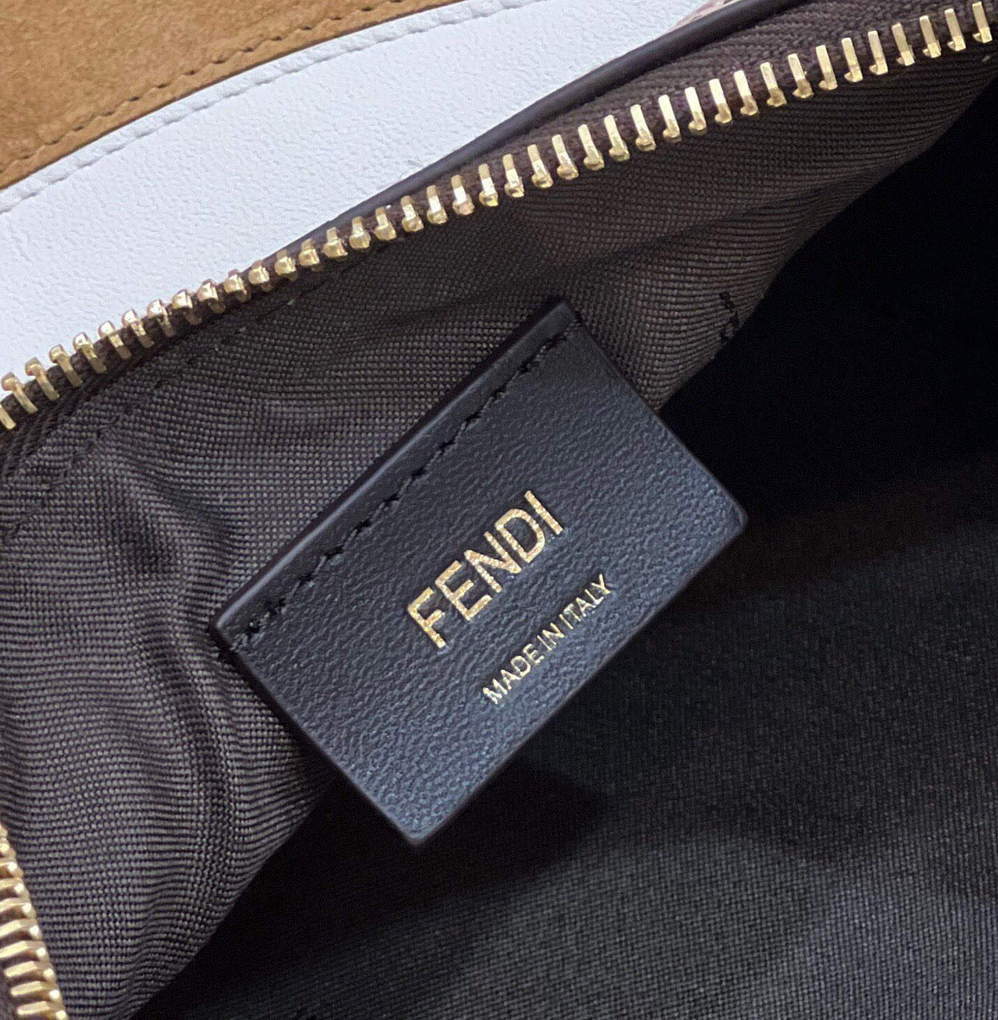 Fendi 8BR798 Fendigraphy Small 80056M wihte and Grey Multicolor leather Bag - Default Title - View 6