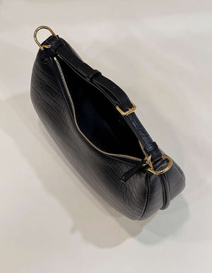 Fendi 8BR798 Fendigraphy Small Black Crocodile leather bag - Default Title - View 9