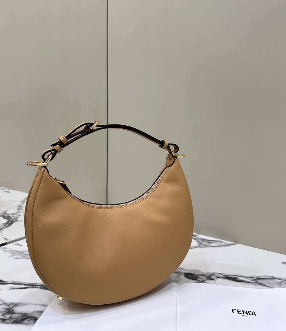 Fendi 8BR798 Fendigraphy Small Brown leather bag 80056M