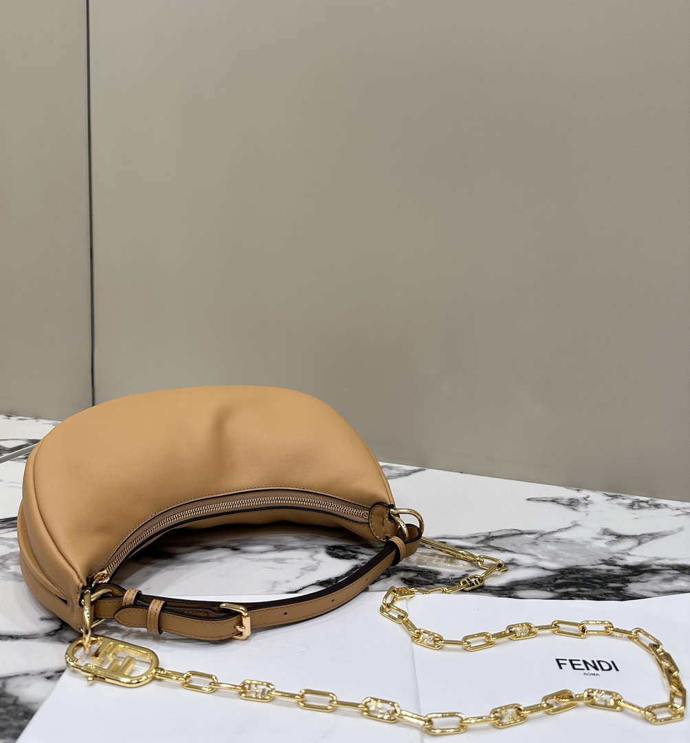 Fendi 8BR798 Fendigraphy Small Brown leather bag 80056M