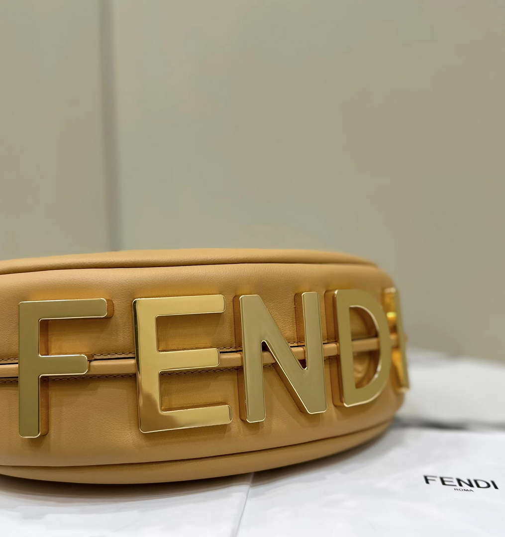 Fendi 8BR798 Fendigraphy Small Brown leather bag 80056M
