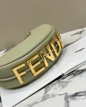 Fendi 8BR798 Fendigraphy Small Green leather bag 80056M - Default Title - View 3