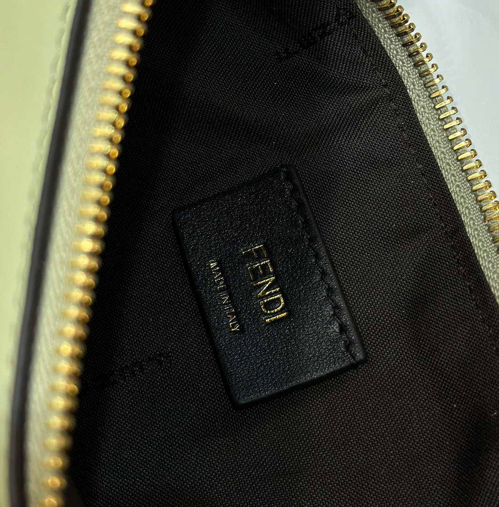Fendi 8BR798 Fendigraphy Small Green leather bag 80056M
