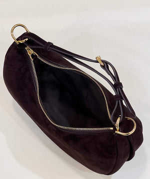 Fendi 8BR798 Fendigraphy Small Coffee suede bag - Default Title - View 8