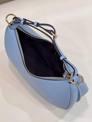 Fendi 8BR798 Fendigraphy Small Light blue leather bag - Default Title - View 8