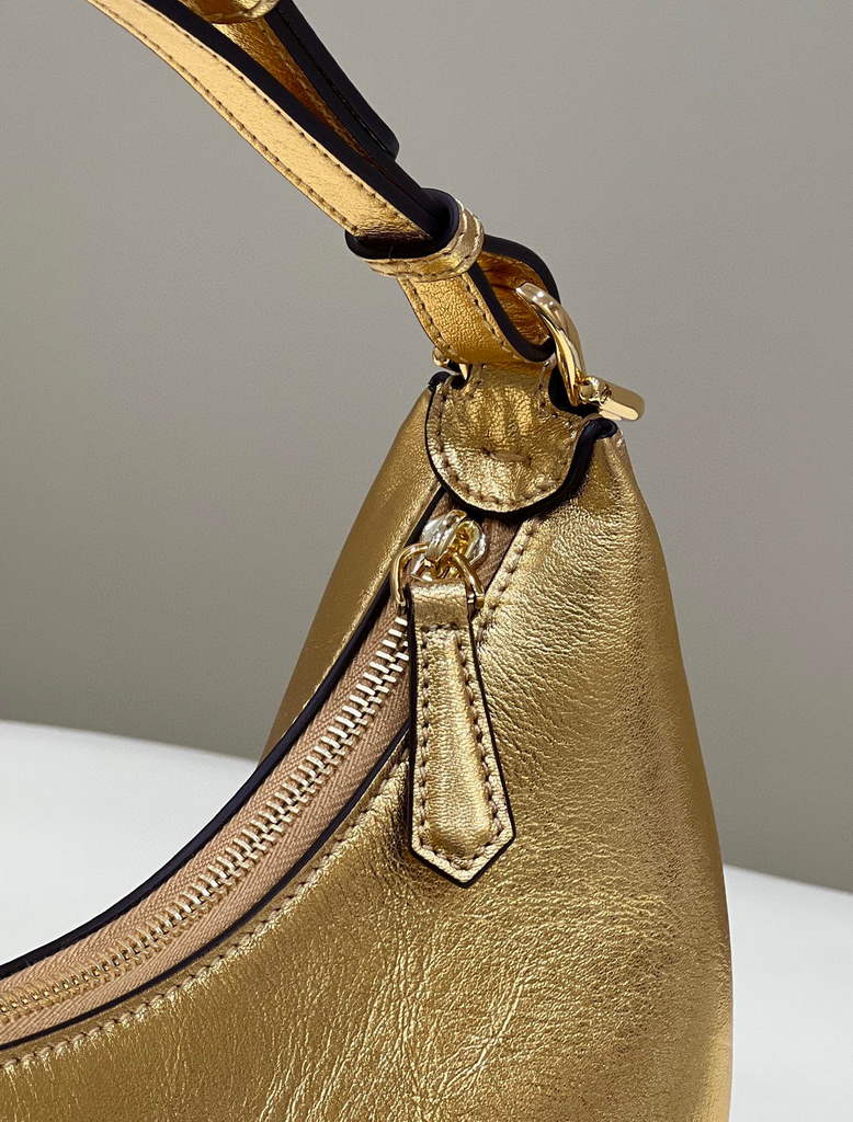 Fendi 8BR798 Fendigraphy Small Gold leather bag - Default Title - View 4