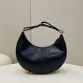 Fendi 8BR798 Fendigraphy Small Snake skin Leather bag Black - Default Title - View 1