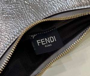 Fendi 8BR798 Fendigraphy Small White leather bag 80056M Silver - Default Title - View 8