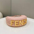 Fendi 8BR798 Fendigraphy Small White leather bag 80056M Pink - Default Title - View 1
