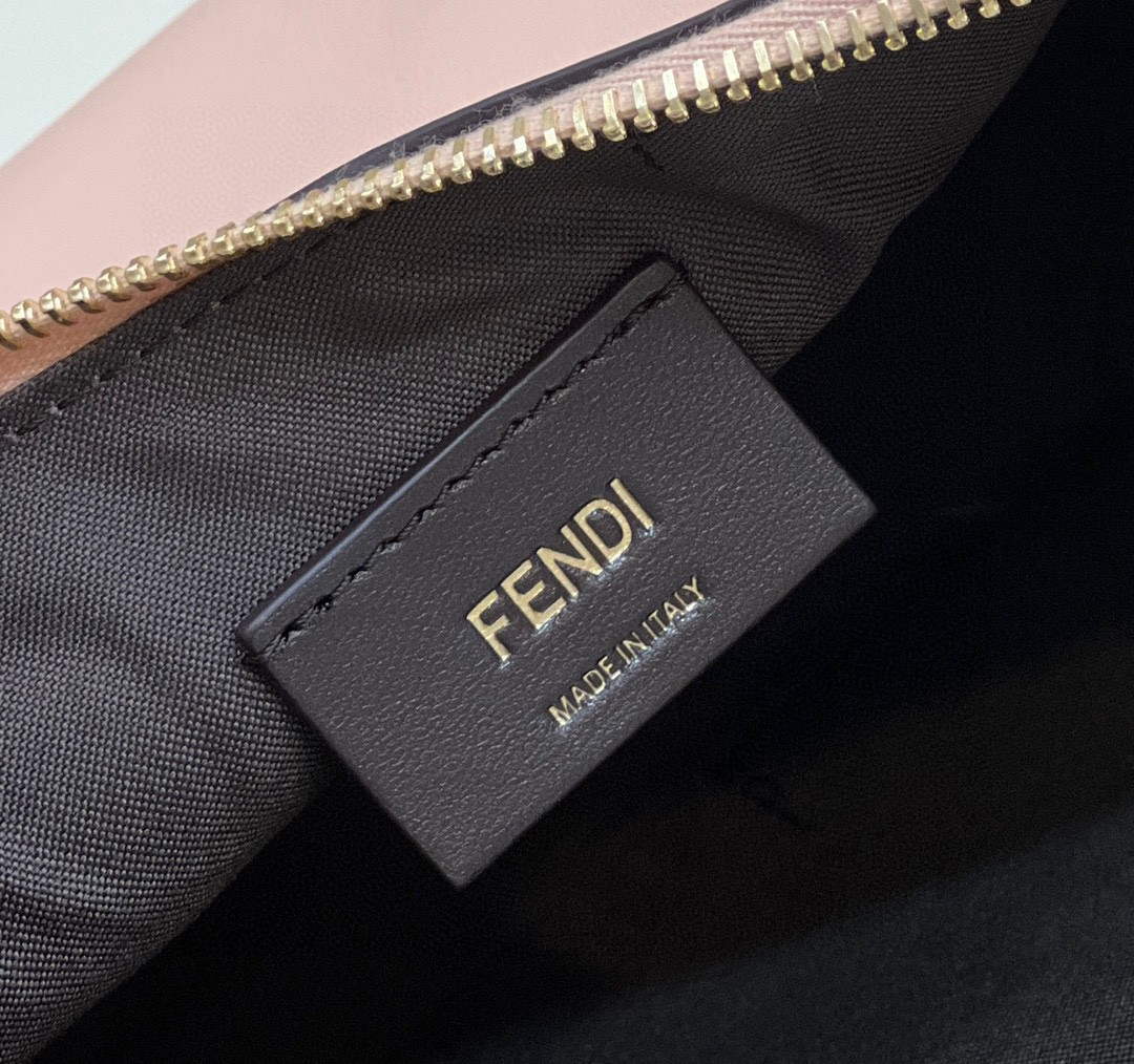 Fendi 8BR798 Fendigraphy Small White leather bag 80056M Pink