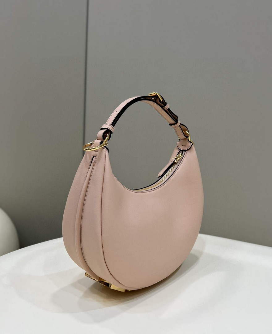 Fendi 8BR798 Fendigraphy Small White leather bag 80056M Pink - Default Title - View 7