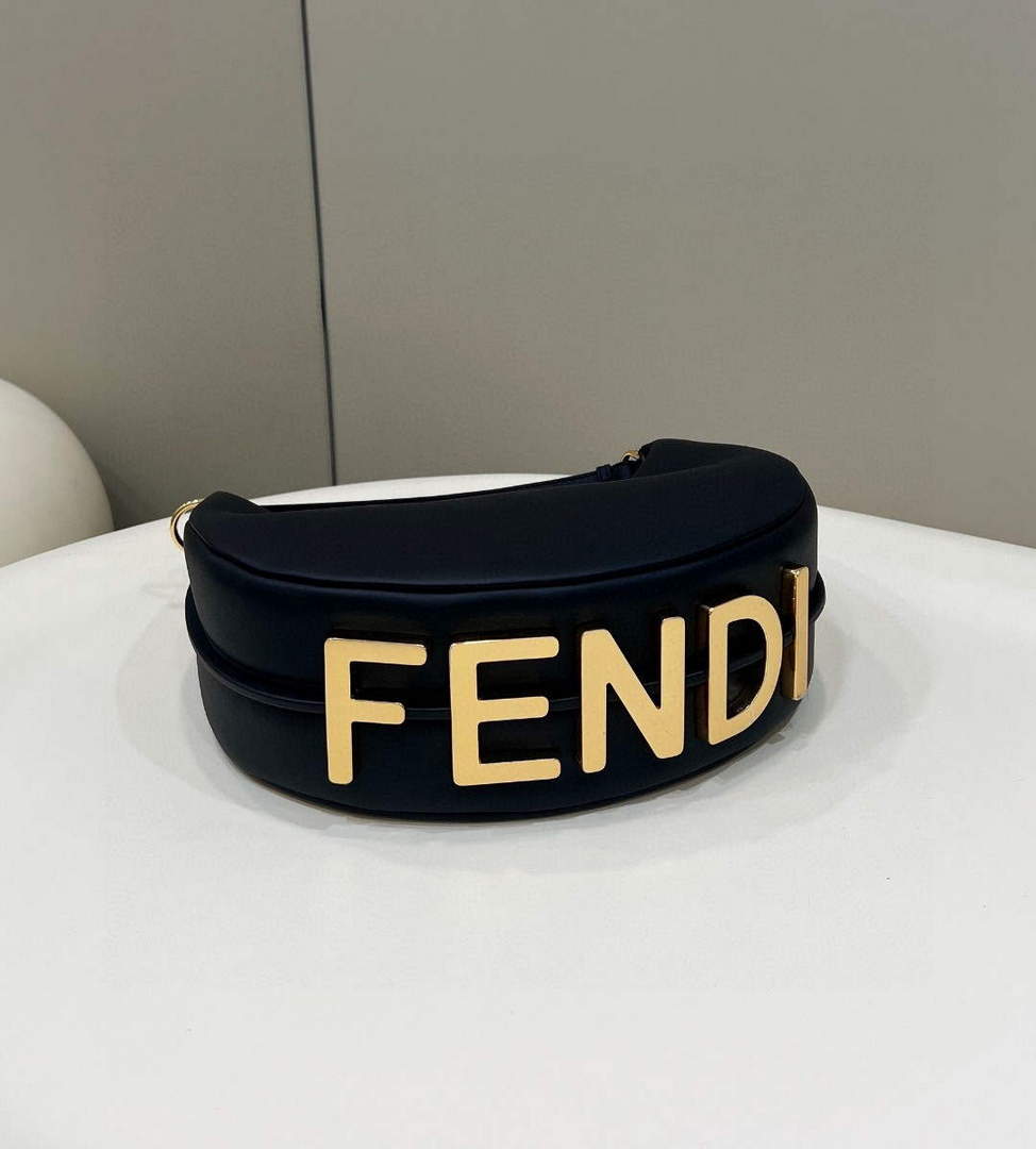 Fendi 8BR798 Fendigraphy Small White leather bag 80056M Black - Default Title - View 6