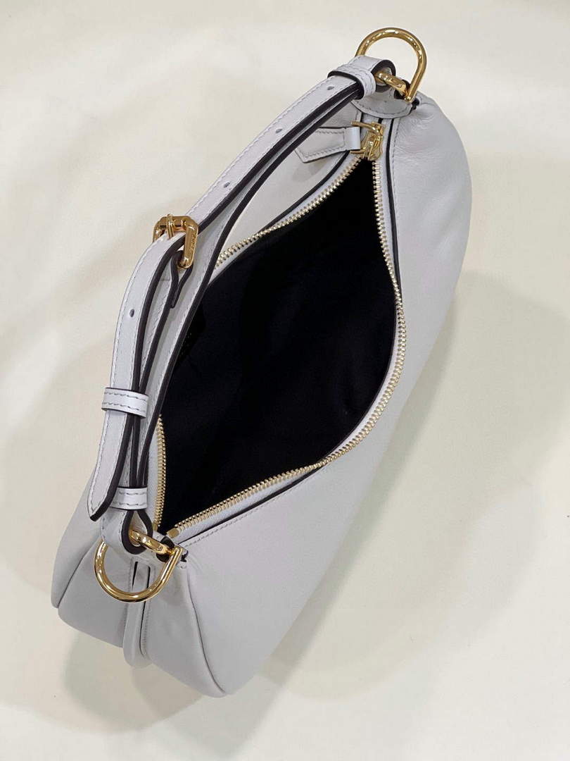 Fendi 8BR798 Fendigraphy Small White leather bag 80056M White - Default Title - View 3