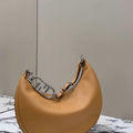 Fendi 8BR799 Fendigraphy Medium Brown laminated leather bag 80136L - Default Title - View 1