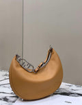 Fendi 8BR799 Fendigraphy Medium Brown laminated leather bag 80136L