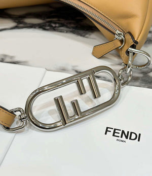 Fendi 8BR799 Fendigraphy Medium Brown laminated leather bag 80136L - Default Title - View 4