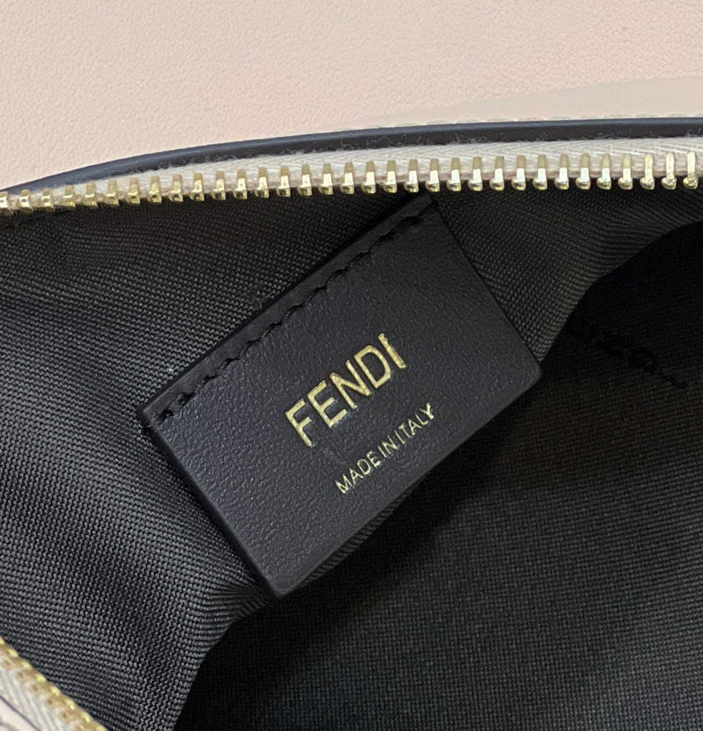 Fendi 8BR799 Fendigraphy Medium Pink laminated leather bag
