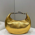 Fendi 8BR799 Fendigraphy Medium Gold laminated leather bag - Default Title - View 1