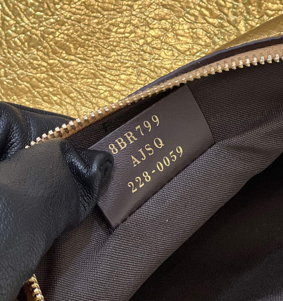 Fendi 8BR799 Fendigraphy Medium Gold laminated leather bag - Default Title - View 7