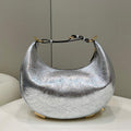 Fendi 8BR799 Fendigraphy Medium Silver laminated leather bag - Default Title - View 1
