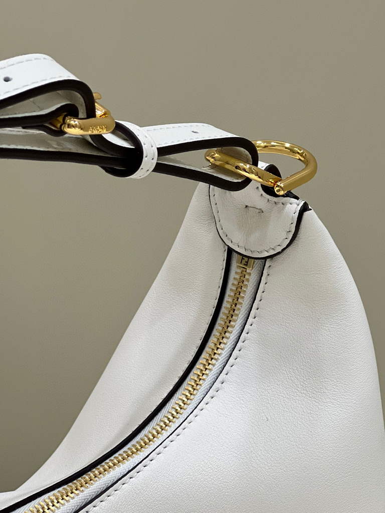 Fendi 8BR799 Fendigraphy Medium White laminated leather bag - Default Title - View 3