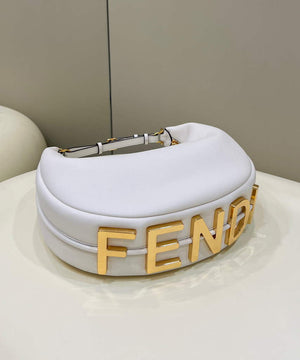 Fendi 8BR799 Fendigraphy Medium White laminated leather bag - Default Title - View 5