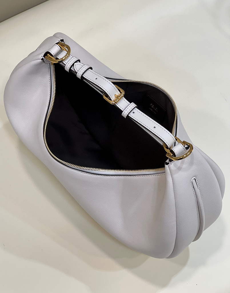 Fendi 8BR799 Fendigraphy Medium White laminated leather bag - Default Title - View 9
