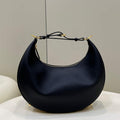 Fendi 8BR799 Fendigraphy Medium Black laminated leather bag - Default Title - View 1