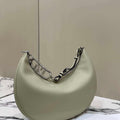Fendi 8BR799 Fendigraphy Medium Green laminated leather bag 80136L - Default Title - View 1