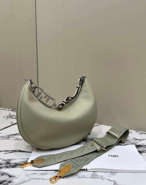 Fendi 8BR799 Fendigraphy Medium Green laminated leather bag 80136L - Default Title - View 2