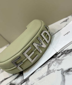 Fendi 8BR799 Fendigraphy Medium Green laminated leather bag 80136L - Default Title - View 3