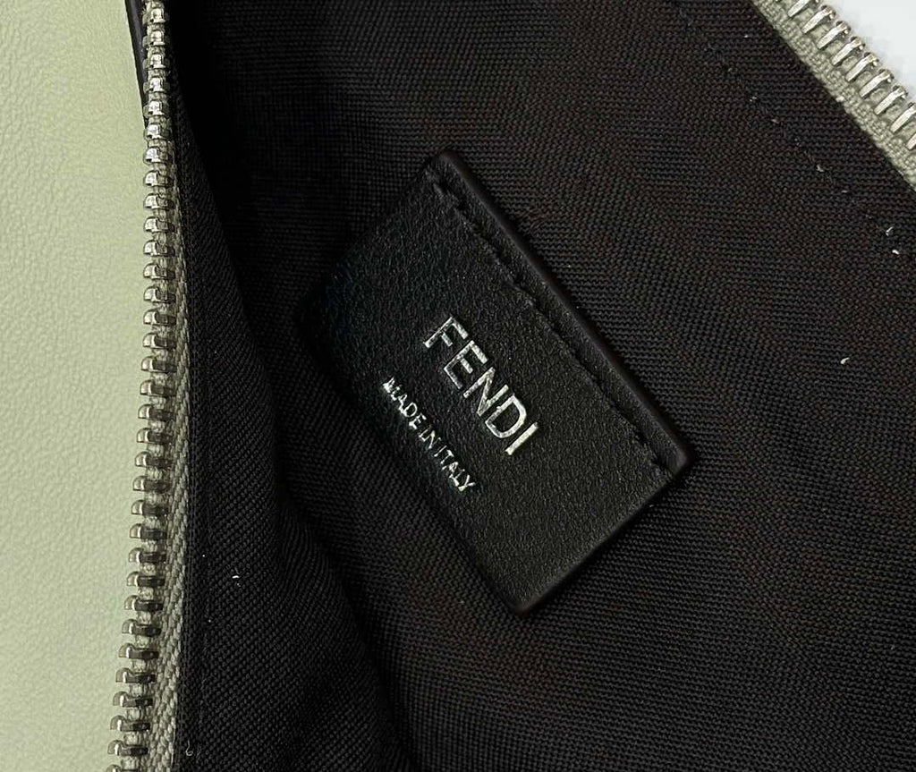 Fendi 8BR799 Fendigraphy Medium Green laminated leather bag 80136L