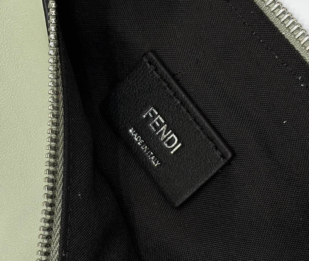 Fendi 8BR799 Fendigraphy Medium Green laminated leather bag 80136L