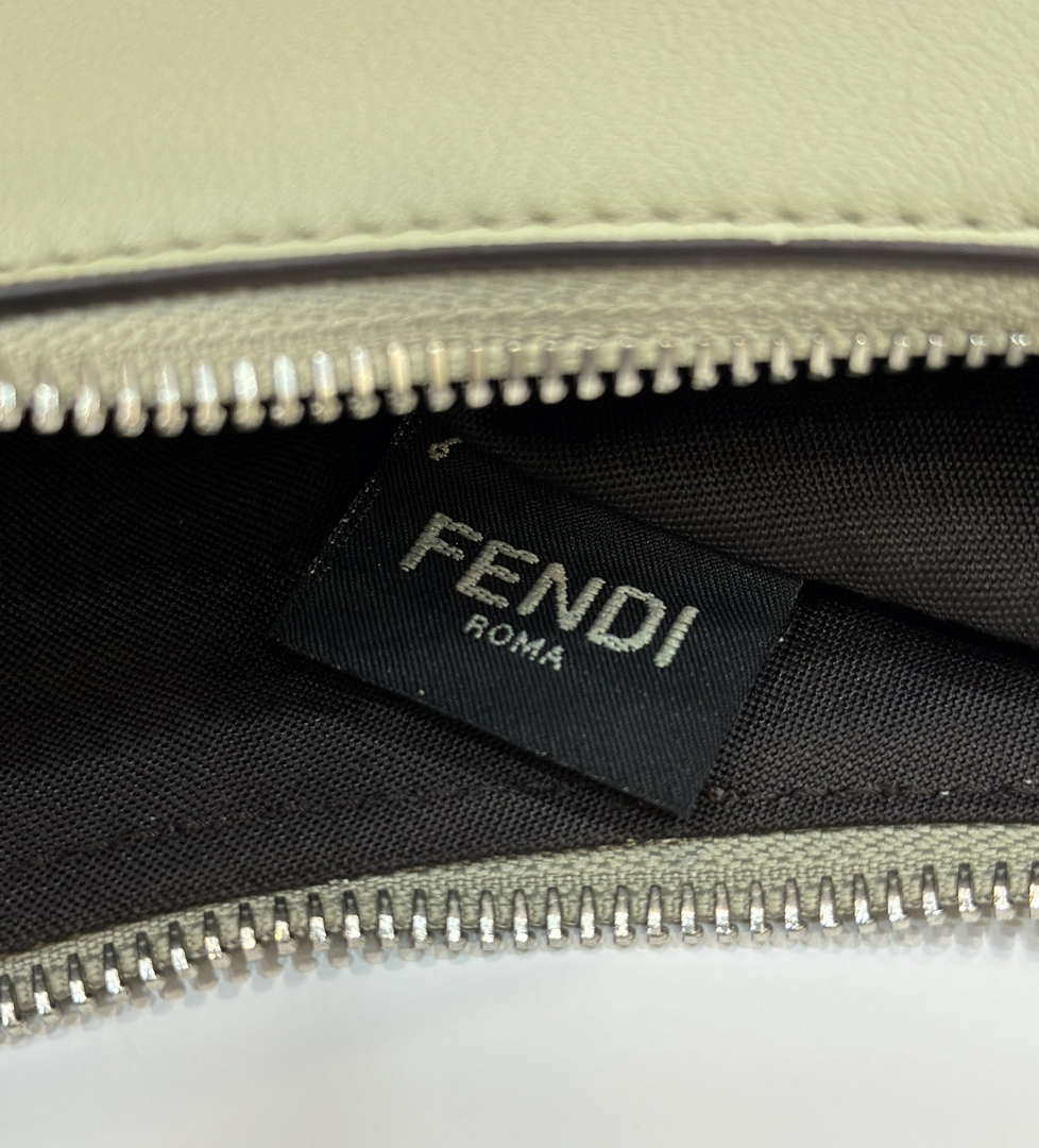 Fendi 8BR799 Fendigraphy Medium Green laminated leather bag 80136L